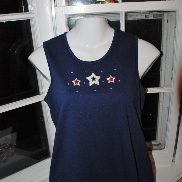 Draper & Damons Tops Patriotic Draper And Damons Blouse And Shell